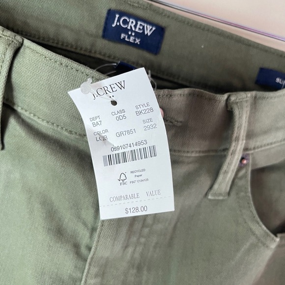 NWT‎ J.CREW Men's Slim Fit Garment-dyed Five Pocket Pant, 29/32 - Picture 8 of 10